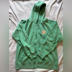 Green Barstool zip-up Hoodie